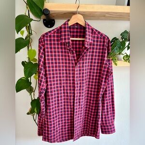 Classic Red and Black Plaid Men's Shirt